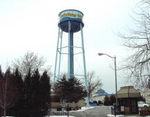 Co-location of antennas on existing water tower, Erie Co., Ohio.